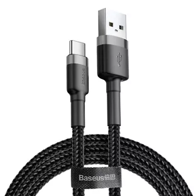 Baseus USB-A To USB-C Cafule Tough Cable 50cm / 0.5m Short Cable - Gray • $11.95