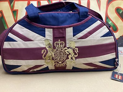 Union Jack  Royal Crest Overnight Bag In Vintage Design • £79