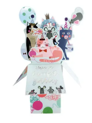 Cats Pop Up 3D Birthday Card - Kitten Birthday Card For Daughter Mum Friend Gran • £5.99