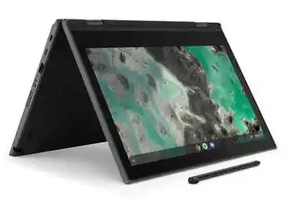 Lenovo Chromebook 500e 11.6  TouchScreen 2 In One 4GB 32GB Black A+ Grade Pen • £99.99
