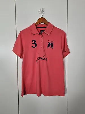 Joules Women’s Pink Polo Shirt Size 14 Blouse Top • $18.94