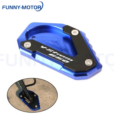$24 • Buy For SUZUKI V-STROM 650 DL650 04-22 Kickstand Foot Side Stand Extension Pad Blue