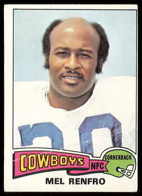 1975 Topps #428 Mel Renfro Dallas Cowboys • $1.10