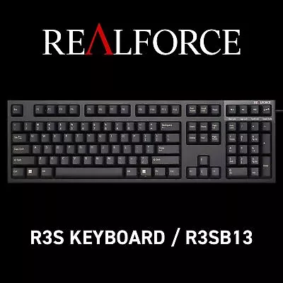 Topre REALFORCE R3S Keyboard R3SB13 USB US ANSI 30g Black • $366.72