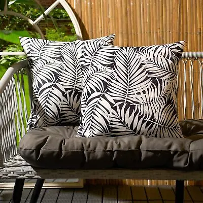 Leaf Outdoor Cushion Cover Garden Filled Seat Pad Water Resistant Pads Insert • £8.49