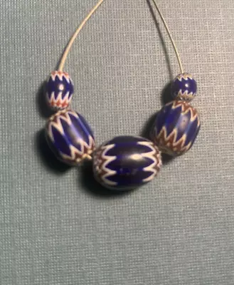 Antique Venetian - African Trade Beads - Small Chevron Italian Glass • $5