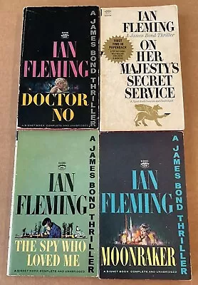 Ian Fleming James Bond 007 Vintage Paperbacks Signet Books • $24