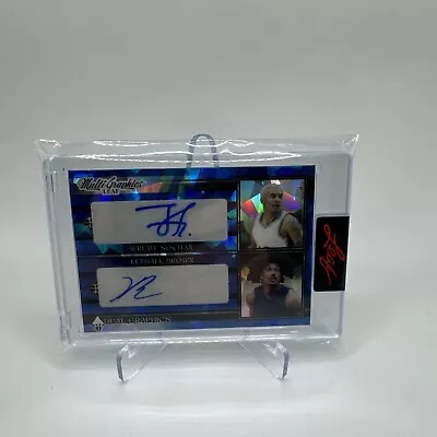 Jeremy Sochan Kendall Brown 2023 Leaf Multigraphics Dual Auto Blue Ice #15/35 • $10.99