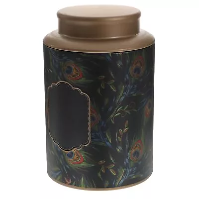 Tea Tin Canister With Airtight Double Lids Round Tin Can Box Kitchen Tin Can ... • $15.63