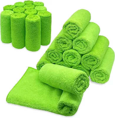 Microfiber Cleaning Cloth Set Of 24 Towel Rag Car Polishing Detailing No-Scratch • $23.87