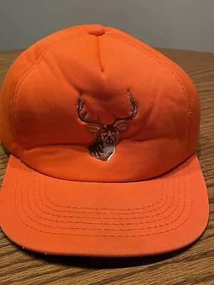 $12.99 • Buy Vintage Winchester Hat Cap Blaze Orange Hunter Deer Buck Trucker Snapback Adult