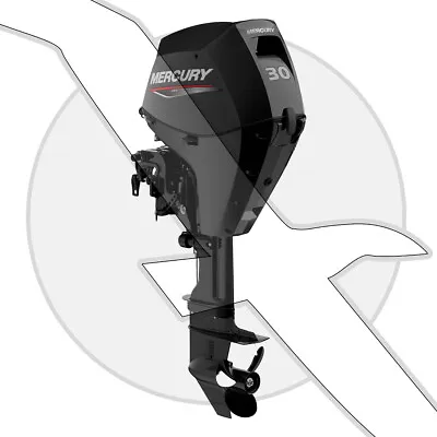 Mercury Marine 30hp Four Stroke Outboard Engine ELPT • $5465.99