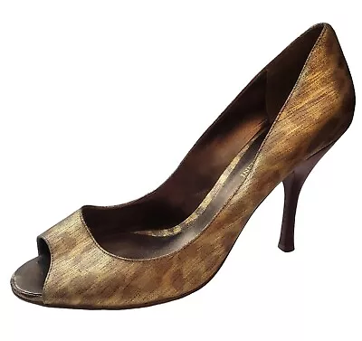 Enzo Angiolini EAMAYLIE Shoes Leather Women’s Metallic Leopard Pumps Heels 10M • $34.99