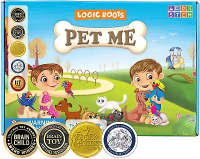 Logic Roots Pet Me Multiplication And Division Game - Fun Math Board Game For 5  • $34.77