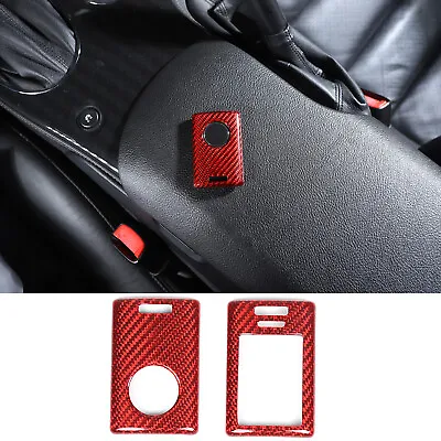 Red Real Carbon Fiber Remote Key Fob Case Holder Cover For Corvette C6/C7 05-19 • $33.99