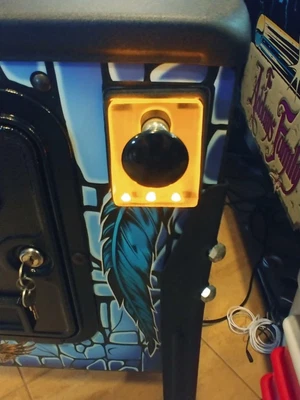 $59.99 • Buy ORANGE Lighted Shooter Rod Plate Cover For MONOPOLY Pinball Machine LED Mod