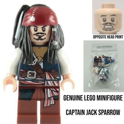 £11.99 • Buy Lego Captain Jack Sparrow Minifigure Pirates Of The Caribbean Figure Brand New