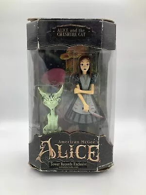 American McGee's Alice And Cheshire Cat Figure Tower Records Exclusive 2000 • $70