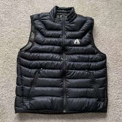 Eddie Bauer Vest Mens Large L Black First Ascent Goose Down Puffer Outdoor Zip • $30.77