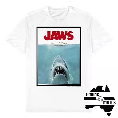 Jaws 1975 Poster Tee / Top / T-Shirt Perfect Gift JAW0382201 • $38.95