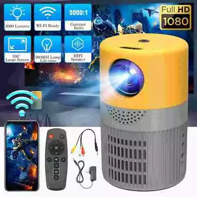 4K Proyector Para Moviles Celular Wifi Bluetooth Android Y Ios Iphone Portatil • $89.99