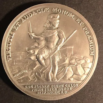 VIRTUTIS ET AUDACIAE MONUMENTUM ET PRAEMIUM Repro Pewter Medal 38mm 21g • $14.99