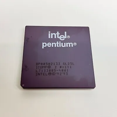 Intel Pentium 133MHz CPU Original BP80502133 Socket 7 Windows 95 Era • $49.99