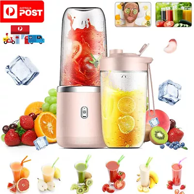 Portable USB Electric Fruit Juicer Smoothie Blender Travel Bottle Shaker Mixer • $21.98