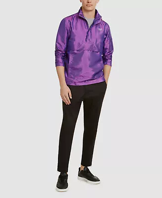 $108 Fairplay Men's Purple Aiko Anorak Coat Jacket Size M • $34.78