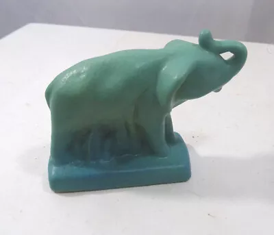 Blue Van Briggle Elephant Figurine 1980's • $75