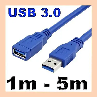 $4.45 • Buy SuperSpeed USB 3.0 Male To Female Data Cable Extension Cord For Laptop PC Camera