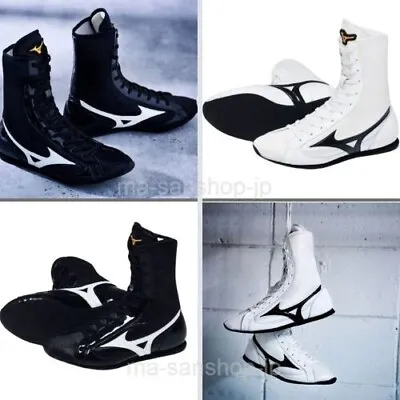 MIZUNO 21GA2310 Boxing Shoes Finisher MID Black White Rubber Sole Unisex • $577.87