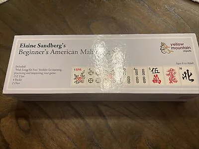 Elaine Sandberg’s Beginners American Mahjong Set Mahjongg 152 Tiles 4 Racks Dice • $49.99