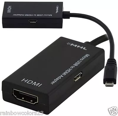 🇬🇧 MHL Micro USB To HDMI Adapter 1080P For SONY Xperia Z1 Z2 3 For HTC ONE M7 • £4.88