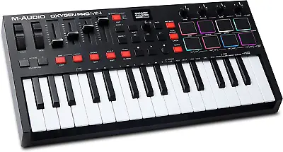 M-Audio Oxygen Pro Mini – 32 Key USB MIDI Keyboard Controller With Beat Pads & • £106.69