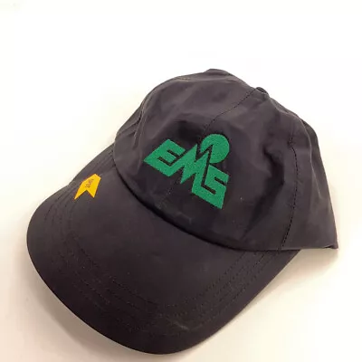 Retro EMS Eastern Mountain Sports Black Gore-Tex Spell Out Hat FLAW • $28