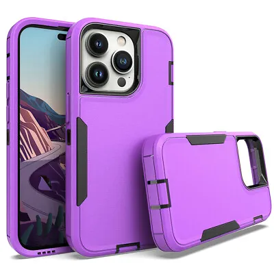 For IPhone 15 14 13 12 11 Pro Max XS XR 8 7 6 Tough Case Hybrid Shockproof Cover • $11.99