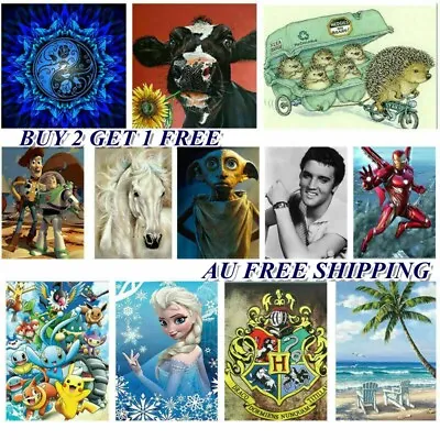 $12.99 • Buy 5D Diamond Painting Full Drill Kits Embroidery Crafts Arts Animal Wall Decor