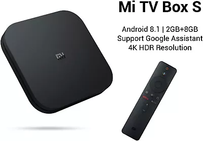 Xiaomi Mi Box S 4K Ultra HD Android TV Streaming Media Player Chromecast Builtin • £74.99