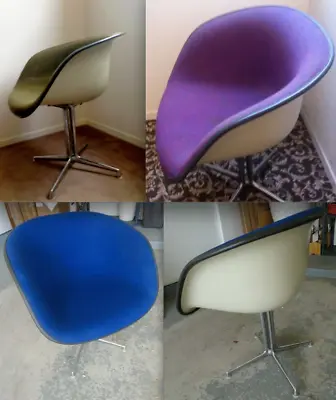 *sale* 3 Eames Purple Blue Green La Fonda Alexander Girard Herman Miller Chair • £1447.69