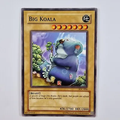 Big Koala IOC-004 Common LP Unlimited Edition YuGiOh • £1.04