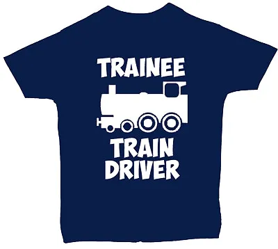 £9.49 • Buy Trainee Train Driver Baby Children T-Shirt Top 0-3mths To 5-6Yrs Boy Girl Gift