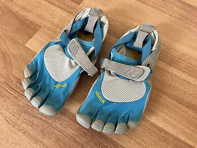 Vibram FiveFingers TrekSport Shoes W4456 - Aqua Blue & Gray - Women's 38 • $27