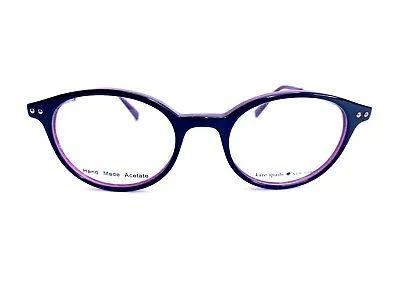 New Kate Spade Black Purple Oval Frame Eyeglasses Cosette 01C1 48 19 140 • $131.60