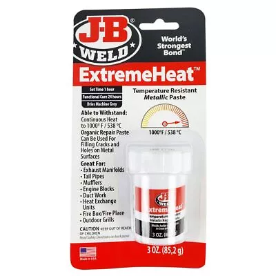 $26.50 • Buy JB Weld Extreme Heat High Temperature Resistant Repair Paste 85.2gr J-B 37901