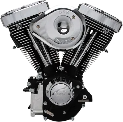 S&S Engine V96R Super E Super Stock Ignition WBlack Cast Harley EVO 84-98 • $8093.95