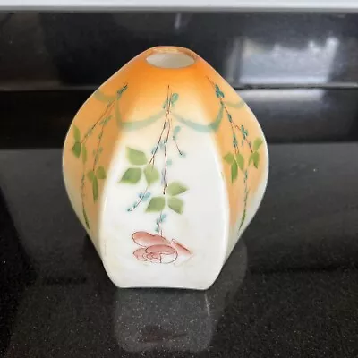 £10 • Buy ELEGANT ANTIQUE EDWARDIAN GLASS PENDANT OR TABLE LAMP SHADE Hand Painted