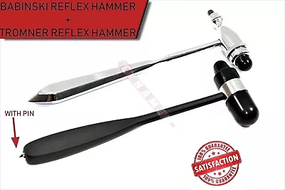 Reflex Hammers Babinski Buck + Tromner Neurological Hammer Medical 2pcs New • $16.55