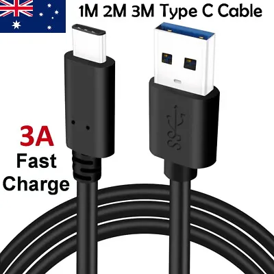 $3.25 • Buy 1M 2M 3M Short USB 3.1 Type C USB C To Male USB Cable Adapter Fast Charging HQ