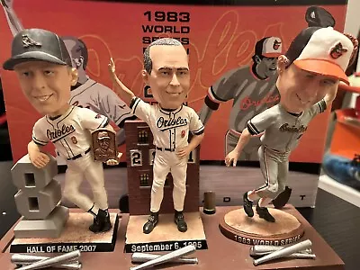 Rare Limited Edition Cal Ripken Jr Three Bobble Head Set Vintage 2007 • $65